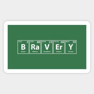 Bravery (B-Ra-V-Er-Y) Periodic Elements Spelling Sticker